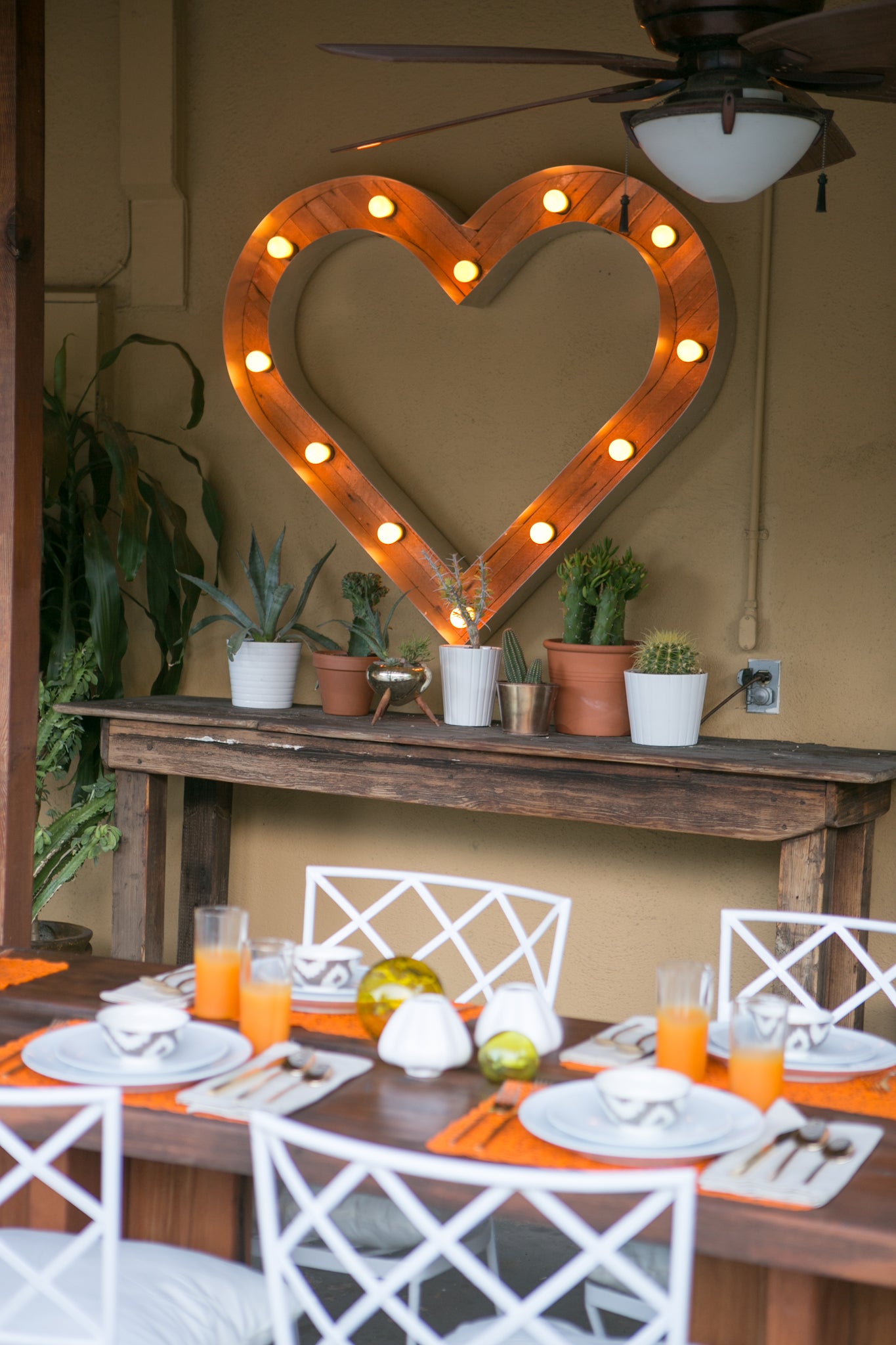 Heart Marquee Light Rental