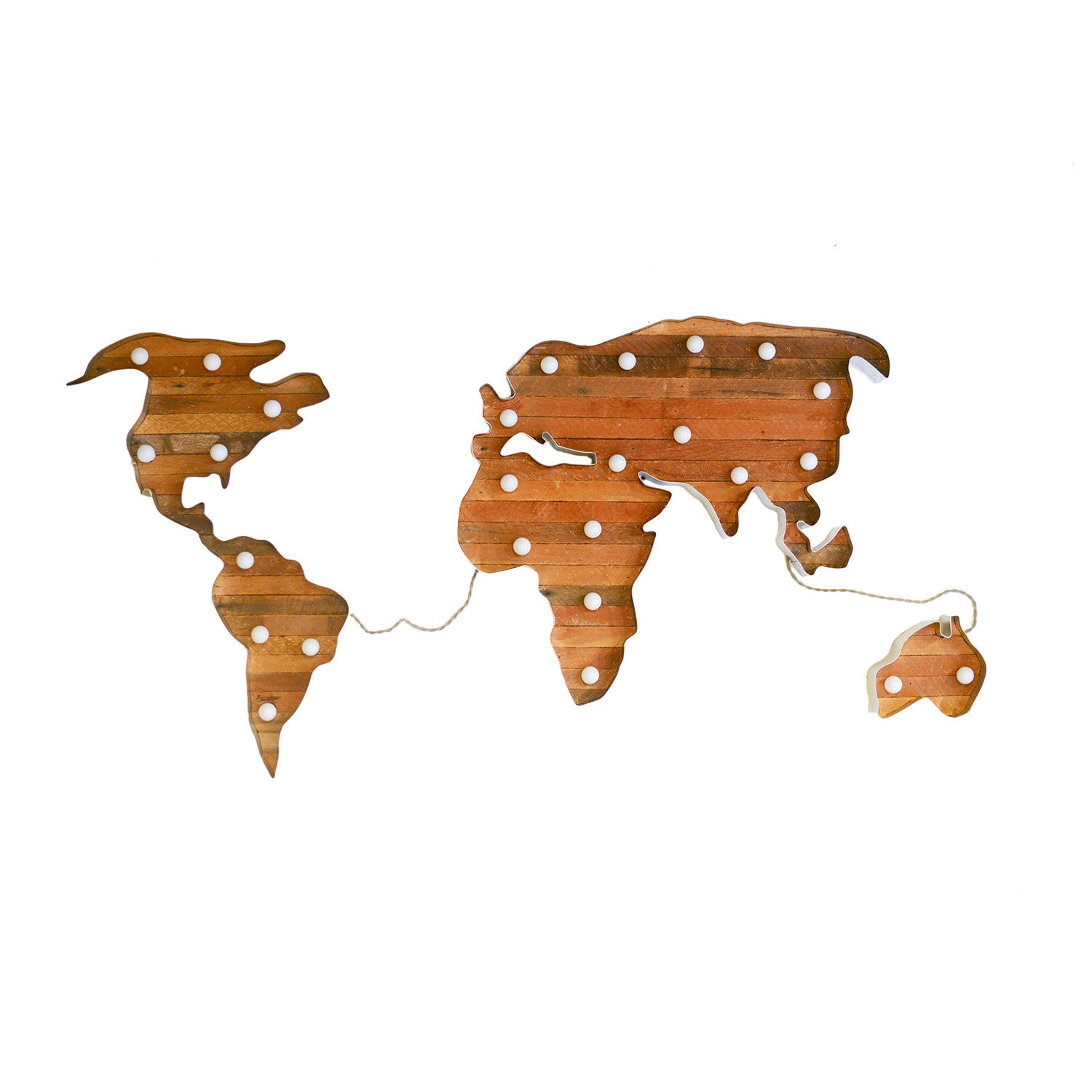 World Map Marquee Light
